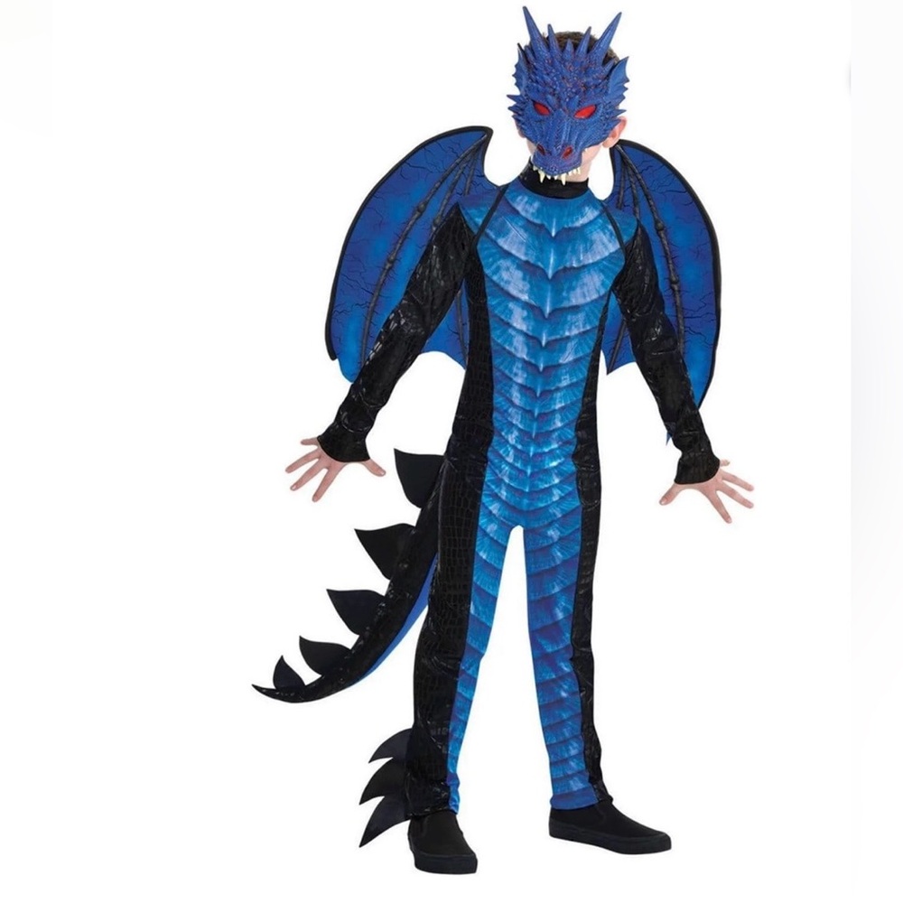 Deadly Blue Dragon Kids Costume